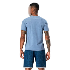 T-shirt de sport pour homme personnalisé de haute qualité avec logo frontal, 100 % coton, séchage rapide, service OEM, dernier design pour la musculation - Product Image 5