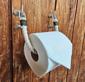 Soporte de papel higiénico de cuerda hecho a medida, precio económico, soporte de toallas de papel de pared con cuerda, gancho para toallas, estantes de almacenamiento para inodoro - Product Image 1