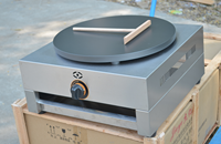 Machine à crêpes à gaz double tête 2800Pa, plaque chauffante à gaz pour crêpes