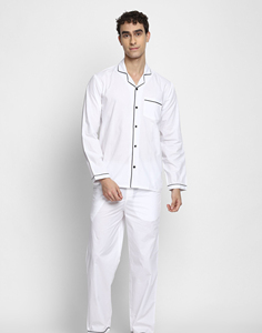 <b>Mens</b> Bamboo Pajama Set Soft Breathable Short Sleeve Top <b>Pants</b> Lightweight Home Sleepwear Relaxed <b>Lounge</b> Clothing - Product Image 2