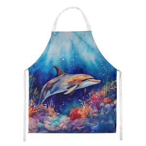 Dolphin Large Tablier de cuisine unisexe multicolore pour la cuisine, la pâtisserie et le jardinage-pour adultes et unisexe - Product Image 1