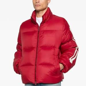 Chaquetas Acolchadas Impermeables Formales de Alta Calidad para Hombre, Color Rojo Brillante, Diseño Personalizado, Cierre de Cremallera, Ropa de Abrigo Moderna - Product Image 5