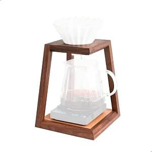 Support à filtre à café carré minimaliste en bois, capacité 350 ml, écologique, pour la maison, la cuisine et les cafés - Product Image 6