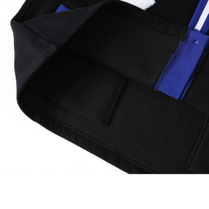 Sigma <b>Black</b> Varsity Fleece <b>Cardigan</b> Classic V Neck Sweater with Patch Pockets Casual Winter Thick Wool/Cashmere Outerwear - Product Image 3