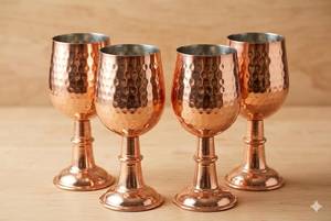 Accesorios para Vino de Acero Inoxidable con Asa de Vidrio y Cobre de Lujo Moderno Vantage, Ecológicos, Capacidad de 51-100 ml, Tamaño Personalizado - Product Image 3