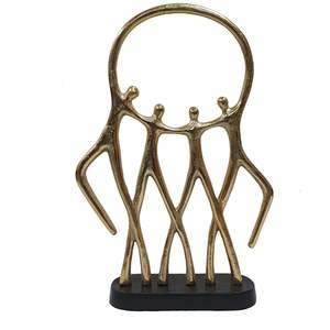 Figurine décorative vintage en fer forgé et presse-papiers, modèle de sculpture d'équipe humaine, personnalisable - Product Image 2