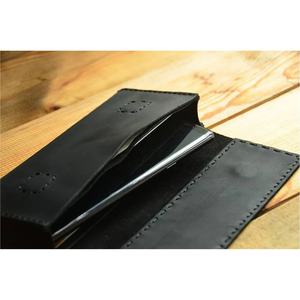 Monedero de diseñador para mujer real de alta calidad con solapa elegante sobre monedero largo con bolsillos con cremallera - Product Image 2