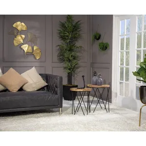 Escultura Vertical Moderna de Acero Inoxidable de Lujo, Decoración de Pared Ecológica Hecha a Mano para Interiores, para Sala de Estar - Product Image 3