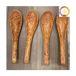 ช้อนไม้ | ช้อนชาไม้มะพร้าว | สไตล์ชนบททำด้วยมือ | เครื่องครัว | ขายส่ง - Product Image 1
