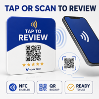 Carte NFC programmable Vorx Tech Google Review NTAG213 pour la collecte de commentaires clients (Tap and Scan)