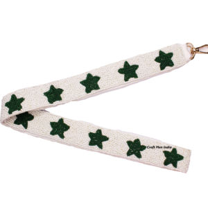 Correa de monedero con cuentas Correa de bolso Tema del día de San Patricio Hermandad Gameday Correa personalizada con ganchos desmontables - Product Image 1