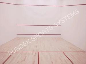 Parquet en bois Sundek Air Cush pour terrain de squash, système intérieur stable conforme aux normes FIBA, écologique, épaisseur personnalisable disponible - Product Image 5