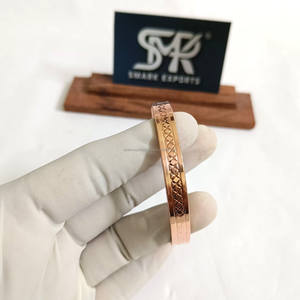 Elegante brazalete de cobre magnético, pulsera de curación ajustable de cobre puro Kada, joyería de energía Natural para hombres y mujeres - Product Image 6