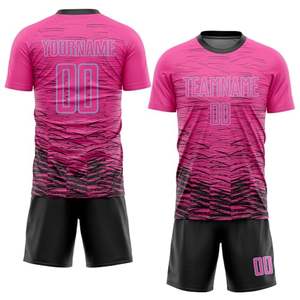 Maillot de football personnalisé pour équipe, jeunes et adultes, avec nom et numéro, dégradé, ensembles de maillots et shorts de sport, uniforme de supporter de football - Product Image 4