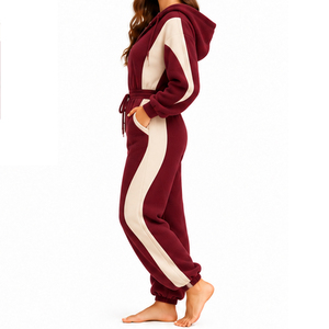 Combinaison en polaire pour femmes, coupe décontractée, vêtements décontractés pour le temps froid - Product Image 2