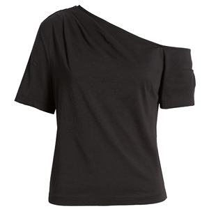 Camiseta de un Solo Hombro de Nuevo Diseño para Mujer, Camisetas de un Solo Hombro Hechas a Medida al por Mayor, Camisetas Blancas de Moda Urbana para Mujer - Product Image 6