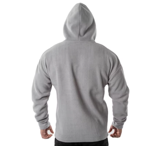 เสื้อฮู้ดผู้ชายแบบสวมหัวสั่งทำขายส่ง แบบเรียบสีพื้น มีฮู้ด - Product Image 5