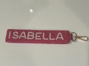 Breloque de sac élégante en broderie de perles de rocaille, porte-clés tendance en perles de rocaille pour sacs à main - Product Image 2