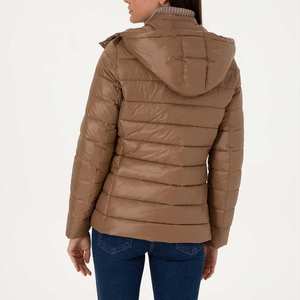 Blouson matelassé léger à capuche pour femme, Manteau matelassé oversize pour femme, Blouson court d'hiver pour femme - Product Image 2