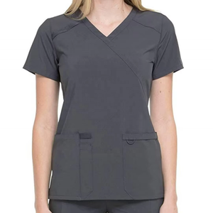 Tenues médicales anti-rides pour femmes, fabricant vérifié, uniforme d'hôpital, chemise et pantalon, bonne élasticité pour l'hiver, ODM/OEM - Product Image 5