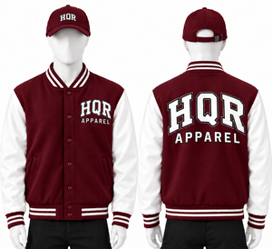 Chaquetas Varsity Personalizadas de Alta Calidad para Hombre, 100% Mezcla de Lana, Parches con Letras, Cierre a Presión, Hombros Caídos, Transpirables, de Secado Rápido, Estilo Urbano - Product Image 3