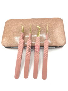 Nouvelles pinces à cils pour extensions de cils et soin des sourcils, pinces de précision antistatiques durables en acier inoxydable - Product Image 6