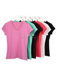 Custom Design Colourful Summer cloth High Quality Womens T-shirt Custom All Bulk Production Facilities From Bangladesh Suppliers