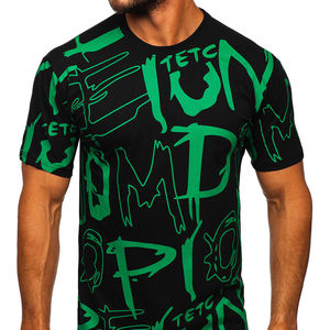 Camiseta extragrande con sublimación de impresión completa y logotipo personalizado para hombre, camisetas con sublimación de nuevo diseño personalizadas para hombre - Product Image 1