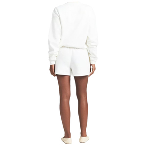 Conjunto Premium de Sudadera con Capucha y Pantalones Cortos de Felpa de Algodón para Mujer, Conjunto de 2 Piezas, Conjunto Holgado para Descansar, Chándal con Efecto Lavado Mármol, OEM, Marca Privada - Product Image 2