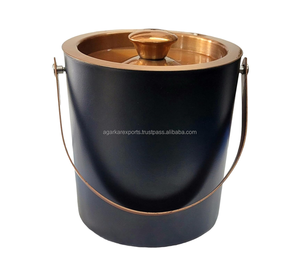 Ensemble de shaker à cocktails noir de qualité supérieure avec boîte à glace – Kit de barman en acier inoxydable (6 pièces) Vente en gros - Product Image 5