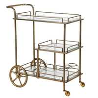 Chariot de service de cuisine professionnel en acier inoxydable à 2 niveaux, chariot utilitaire de restauration de qualité alimentaire, chariot de laboratoire, chariot médical pour hôpital et salle à manger
