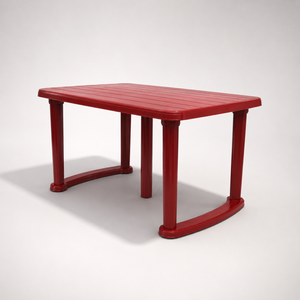 Modern Durable Plastic Foldable <b>Dining</b> <b>Table</b> Metal Legs Waterproof <b>Dining</b> Room Furniture 6-Seater Apartment Warehouse Hotel - Product Image 5