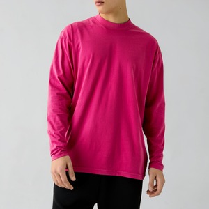 Wholesale 100% Cotton Long Sleeve T-Shirt – Crew Neck, Unisex, Custom <b>Logo</b>, OEM Available - Product Image 1
