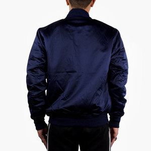 Chaquetas de Moda Urbana Resistentes al Viento OEM, Bordado Personalizado, Corte Regular, Ropa de Otoño, Chaqueta Casual Estilo Bomber de Satén - Product Image 2