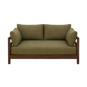 Sofá Moderno de Madera de Teca Sólida con Tela, de Una Plaza, Diseño Minimalista y Duradero para Sala de Estar, Hotel, Villa, Muebles Personalizados - Product Image 2
