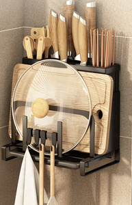 Organizador de Cocina Multifuncional para Encimera, Soporte para Cuchillos, Tapas de Ollas y Tablas de Cortar, OEM/ODM - Product Image 3