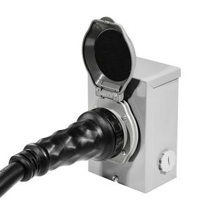 Cavo di Alimentazione per Generatore NEMA 14 50P/SS2 50R STW 6/3+8/1 AWG, Kit Scatola di Ingresso C da 50 Amp con Connettore Twist Lock e Cavo da 25 Piedi per Alimentazione Generatori - Product Image 3