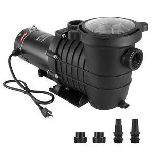 Pompe de piscine monophasée 2 CV 110 GPM 110V/240V 3450 tr/min avec hauteur de refoulement max. de 59 pi pour piscine hors sol - Product Image 4