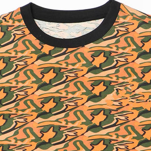 เสื้อยืดคอตตอนลายพรางคุณภาพสูงสั่งทำพิเศษ พิมพ์ลายโลโก้ขนาดใหญ่ สไตล์สตรีทแวร์ - Product Image 2