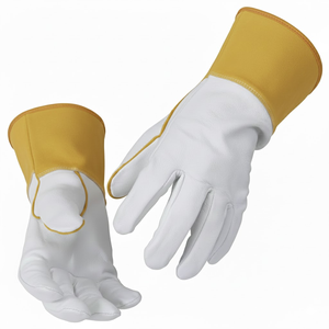 Gants de soudage TIG en cuir de vachette industriel de qualité supérieure, gants de soudage MIG, gants de travail résistants au feu et de sécurité - Product Image 2