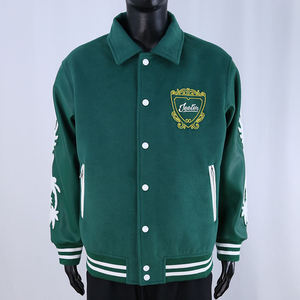 แจ็คเก็ตวาร์ซิตี้ปักลายเชนิลล์สุดเท่ห์ สไตล์สตรีทแวร์สุดฮิต ขายดี แฟชั่นสำหรับผู้ชาย  แจ็คเก็ตขนสัตว์สำหรับฤดูหนาว  รับสั่งทำได้ - Product Image 1