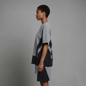 New arrived 2026 2 Piece <b>set</b> 100% Cotton Custom Embroidered logo Short Sleeve T-Shirt and Shorts hip hop women's 2 piece <b>set</b> - Product Image 6