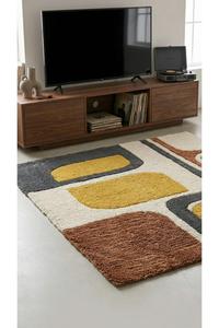Proveedor Mayorista de Alfombras de Lana Anudadas a Mano con Patrón Abstracto, Ecológicas y de Pelo Alto para Uso Doméstico y Comercial - Product Image 5