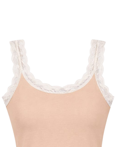 Débardeur Femme Personnalisé en Coton avec Dentelle, Coupe Ajustée, Sans Manches, Style Décontracté d'Été, Doux, Respirant, Quotidien et Basique - Product Image 4