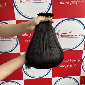 Precio al por mayor Extensiones de cabello de color negro A granel 100% Cabello humano vietnamita de súper alta calidad Sin enredos sin desprendimiento Gran stock - Product Image 3