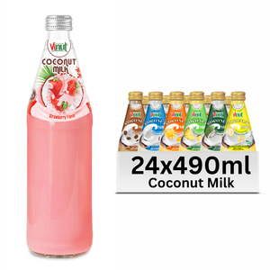Variedad con sabor a bebida de leche de coco de muestra gratuita exclusiva-VINUT Fábrica de Vietnam, Etiqueta Privada, mejor precio, MOQ bajo disponible - Product Image 3
