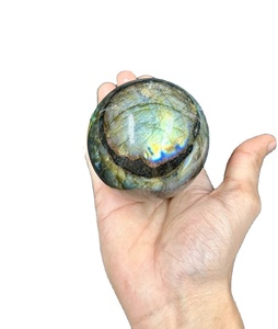 Boule de Labradorite polie faite à la main du meilleur fournisseur, pierre précieuse, sphère de cristal de guérison, style féerique bleu, décor à la maison Feng Shui - Product Image 6
