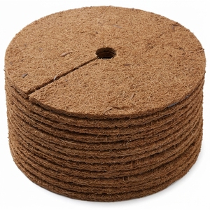 Mantas de Fibra de Coco Orgánica para Cobertura del Suelo, Paquete de 5, Control de Malezas, Duraderas, 10 Pulgadas, para Jardines y Granjas - Product Image 2