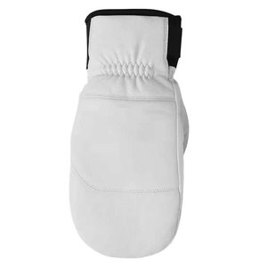 Mitaines tactiles en polyester/coton blanc, longueur poignet, thermiques, doublées, style uni, pour le sport, les activités de plein air et l'hiver - Product Image 2