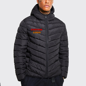 New Arrival Custom Made Bomber Jacket Men's Custom Printed Logo Stand Waterproof Winter Wear Fashionable Hip Hop Warm Puffer - Product Image 1